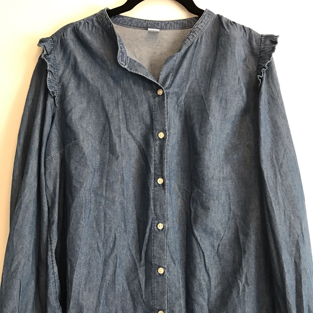 “Denim” button up